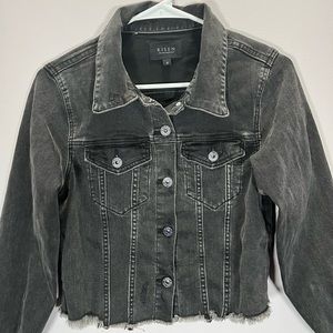 RISEN Full Size Snap Down Long Sleeve Denim Shacket main image 1